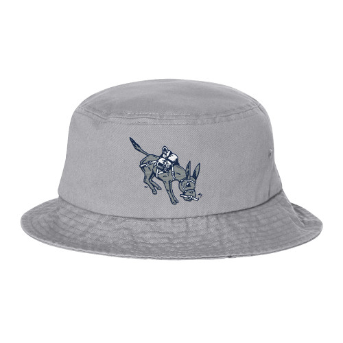  Sportsman Grey Bucket Hat - Colorado School of Mines Blaster the Burro Mascot