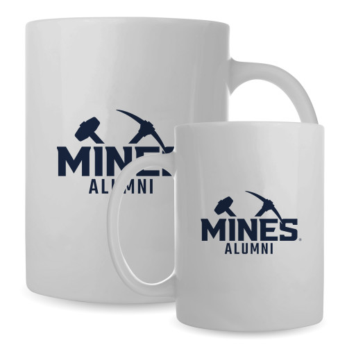  Full Color White Mug 15oz - Colorado School of Mines Alumni