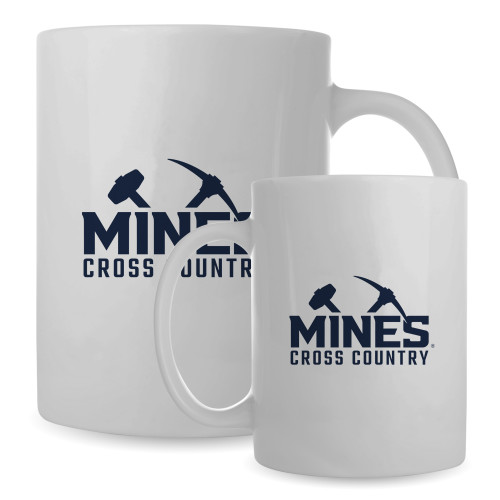  Full Color White Mug 15oz - Colorado School of Mines Cross Country