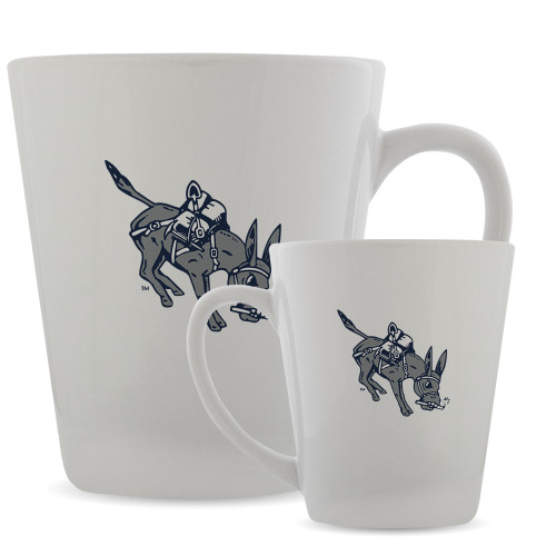  Full Color Latte Mug 12oz - Colorado School of Mines Blaster the Burro Mascot