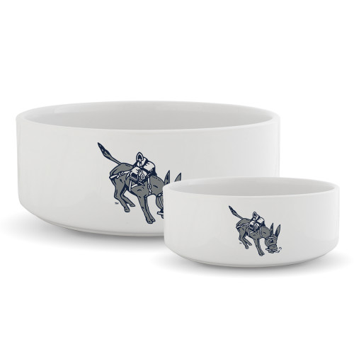  Ceramic Dog Bowl - Colorado School of Mines Blaster the Burro Mascot