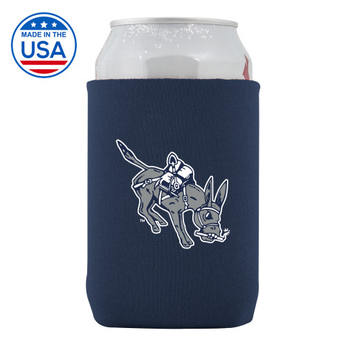  Neoprene Navy Can Holder - Colorado School of Mines Blaster the Burro Mascot