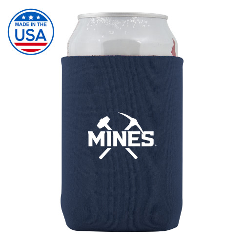  Neoprene Navy Can Holder - Colorado School of Mines Athletic Lockup