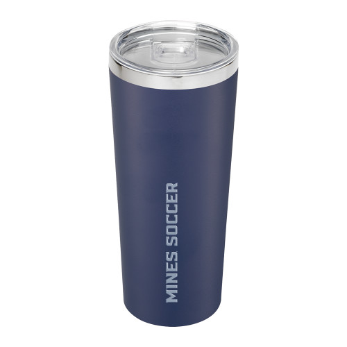  Thor Vacuum Insulated Navy Tumbler 22oz - Mines Soccer Flat Engraved