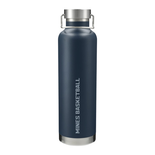  Thor Copper Vacuum Insulated Navy Bottle 32oz - Mines Basketball Flat Engraved