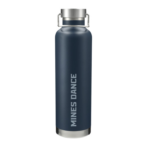  Thor Copper Vacuum Insulated Navy Bottle 32oz - Mines Dance Flat Engraved