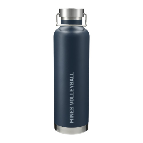  Thor Copper Vacuum Insulated Navy Bottle 32oz - Mines Volleyball Flat Engraved