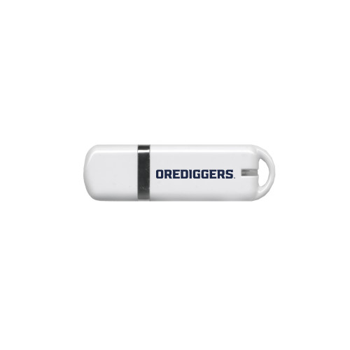  USB White Pen Drive 4G - Colorado School of Mines Orediggers Wordmark