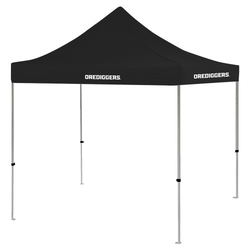  9 ft x 9 ft Black Tent - Colorado School of Mines Orediggers Wordmark