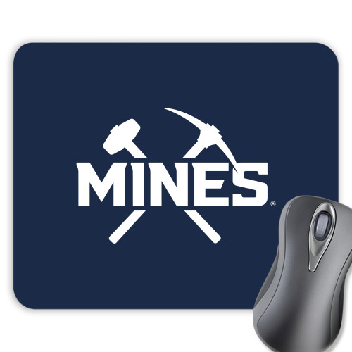  Full Color Mousepad - Colorado School of Mines Athletic Lockup