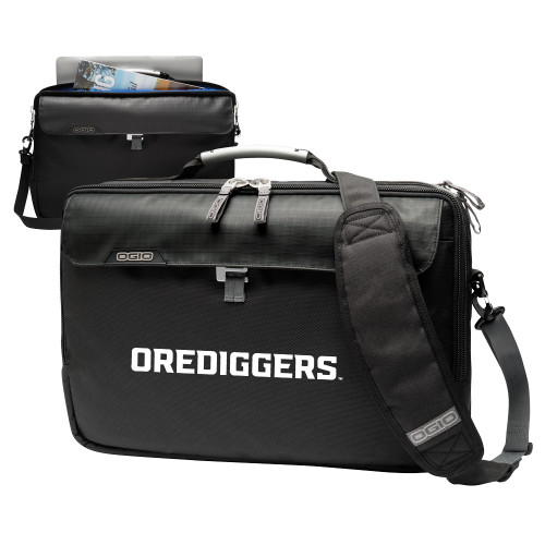  Ogio Black Pursuit Messenger Bag - Colorado School of Mines Orediggers Wordmark