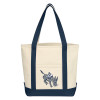 Thumbnail image for  Cotton Canvas Natural/Navy Tote Bag