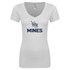 Thumbnail image for  Next Level Womens White Ideal V Tee