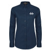 Thumbnail image for  Womens Navy Twill Button Down Long Sleeve 