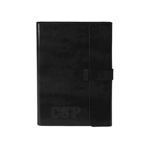  Fabrizio Junior Black Portfolio w/Loop Closure - Primary Mark Engraved