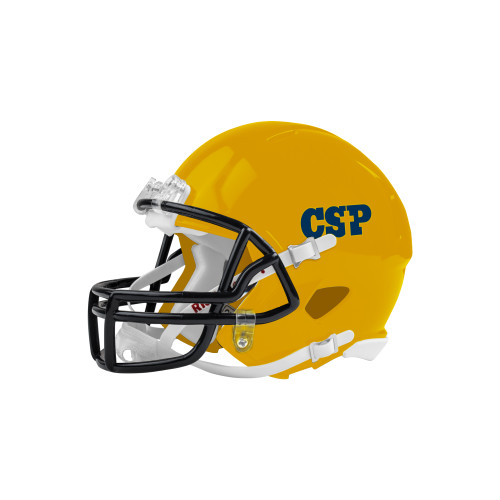  Riddell Replica Gold Mini Helmet - CSP Wordmark