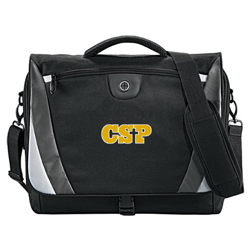 Concordia St Paul Black/Grey Slope Computer Messenger Bag