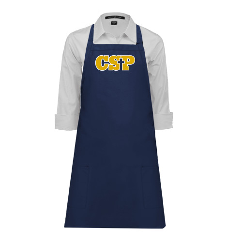  Full Length Navy Apron - Primary Mark