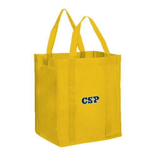 Non Woven Gold Grocery Tote - Primary Mark