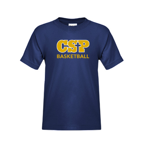  Youth Navy T Shirt - Basketball