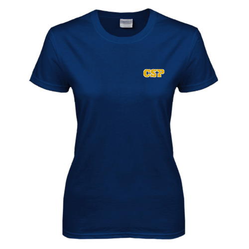  Womens Short Sleeve Navy Tee - Primary Mark