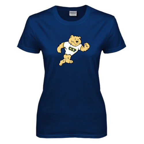  Womens Short Sleeve Navy Tee - Mascot