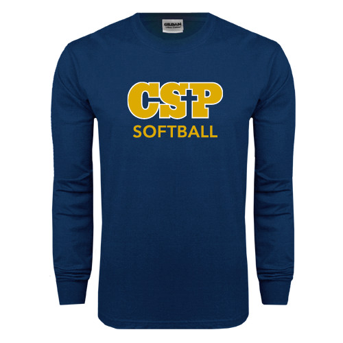  Navy Long Sleeve T-Shirt - Softball