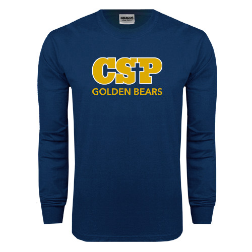  Navy Long Sleeve T-Shirt - CSP Golden Bears Stacked