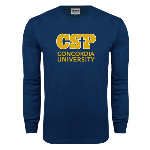  Navy Long Sleeve T-Shirt - CSP Concordia University