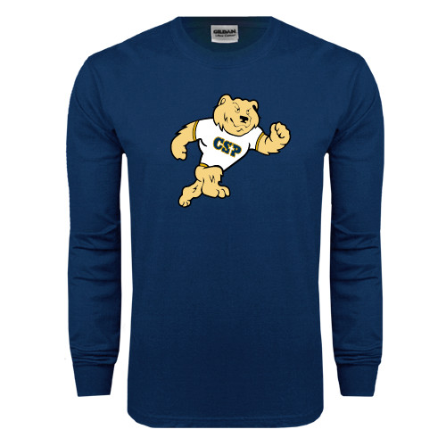  Navy Long Sleeve T-Shirt - Mascot