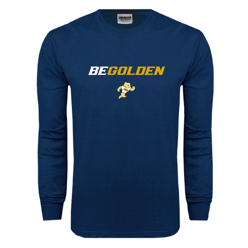  Navy Long Sleeve T-Shirt - Be Golden