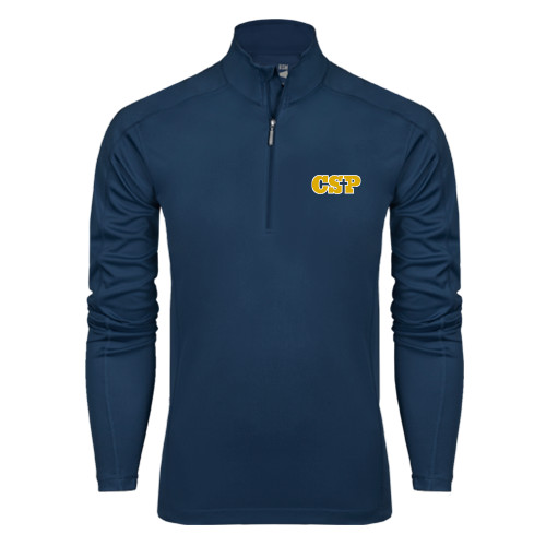  Syntrel Navy Interlock 1/4 Zip - Primary Mark