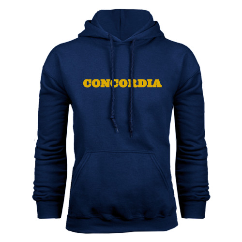  Navy Fleece Hoodie - Concordia Wordmark
