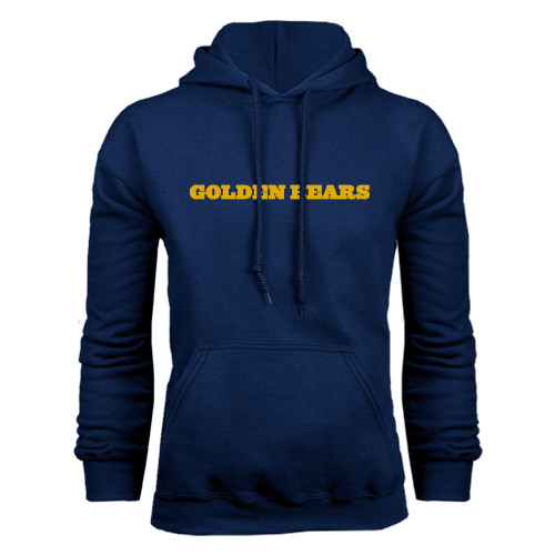  Navy Fleece Hoodie - Golden Bears Wordmark