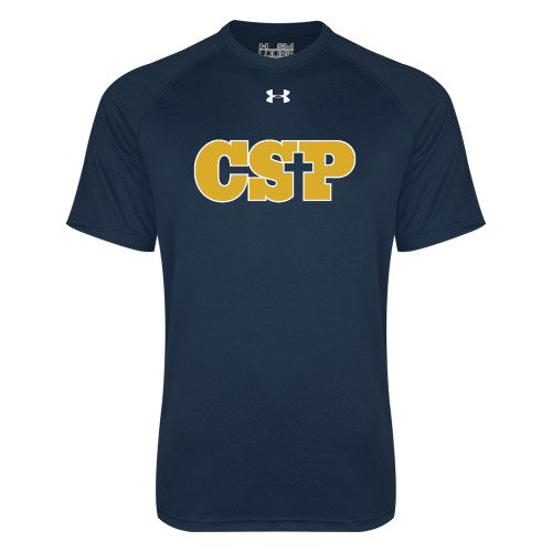  Under Armour Navy Tech Tee - Primary Mark