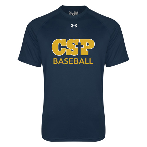  Under Armour Navy Tech Tee - Baseball