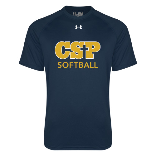 Under Armour Navy Tech Tee - Softball