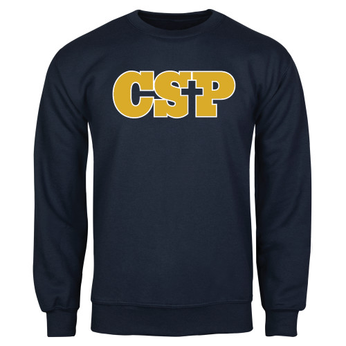  Navy Fleece Crew - Primary Mark