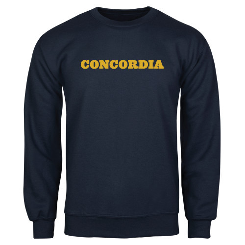  Navy Fleece Crew - Concordia Wordmark