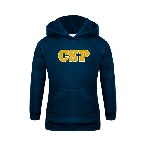  Youth Navy Fleece Hoodie - Primary Mark