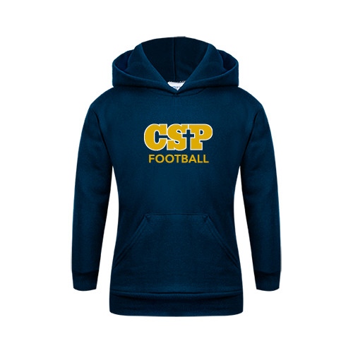  Youth Navy Fleece Hoodie - Football