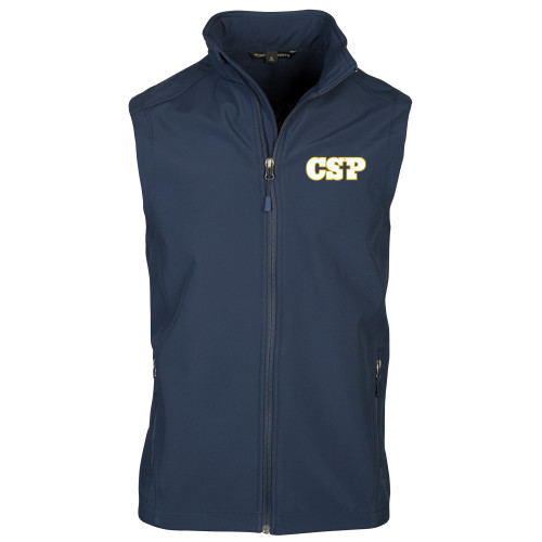  Navy Softshell Core Vest - CSP Wordmark