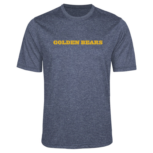  Navy Heather Performance Contender Tee - Golden Bears Wordmark
