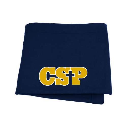  Navy Sweatshirt Blanket - Primary Mark