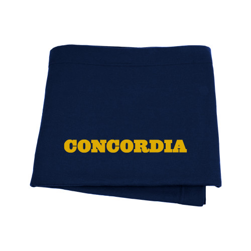  Navy Sweatshirt Blanket - Concordia Wordmark