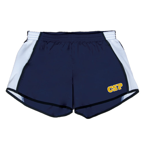  Womens Navy/White Team Short - Primary Mark