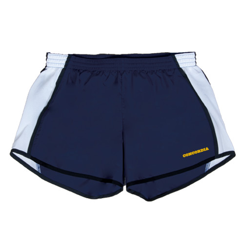  Womens Navy/White Team Short - Concordia Wordmark