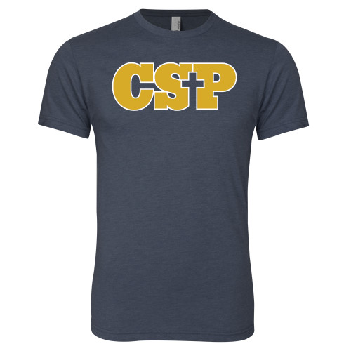  Next Level Navy Triblend Tee - Primary Mark