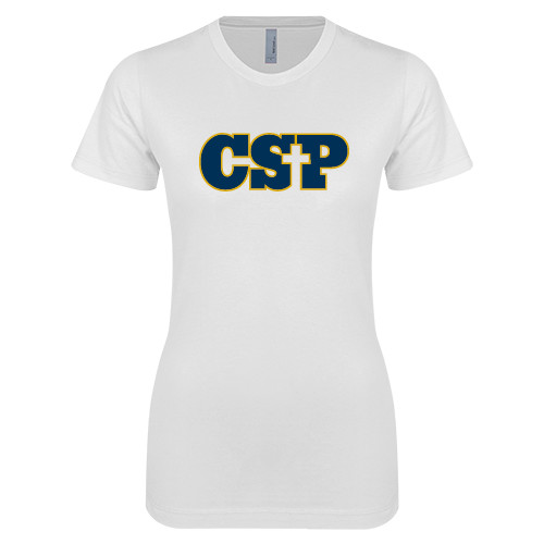 Main Image for  Next Level Womens White Boyfriend Tee