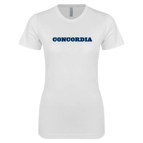 Main Image for  Next Level Womens White Boyfriend Tee